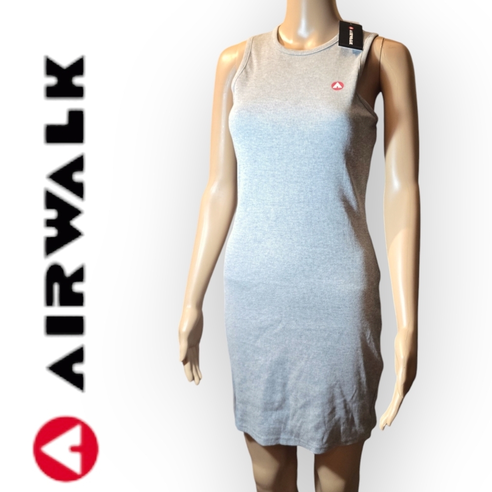 New Airwalk Heather Grey Mini Dress
